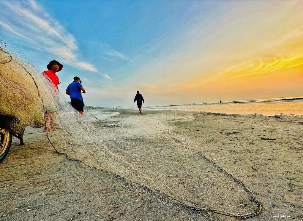 Cảnh vật xung quanh biển Quỳnh Lưu