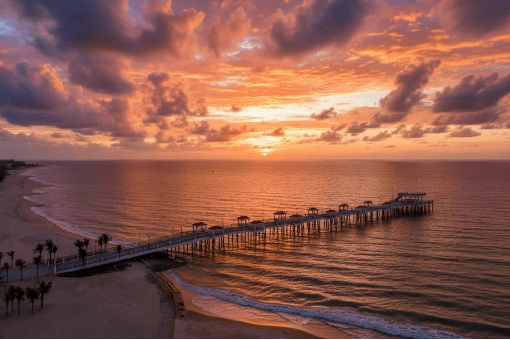 Cầu Hamptons Pier gần Hồ Tràm