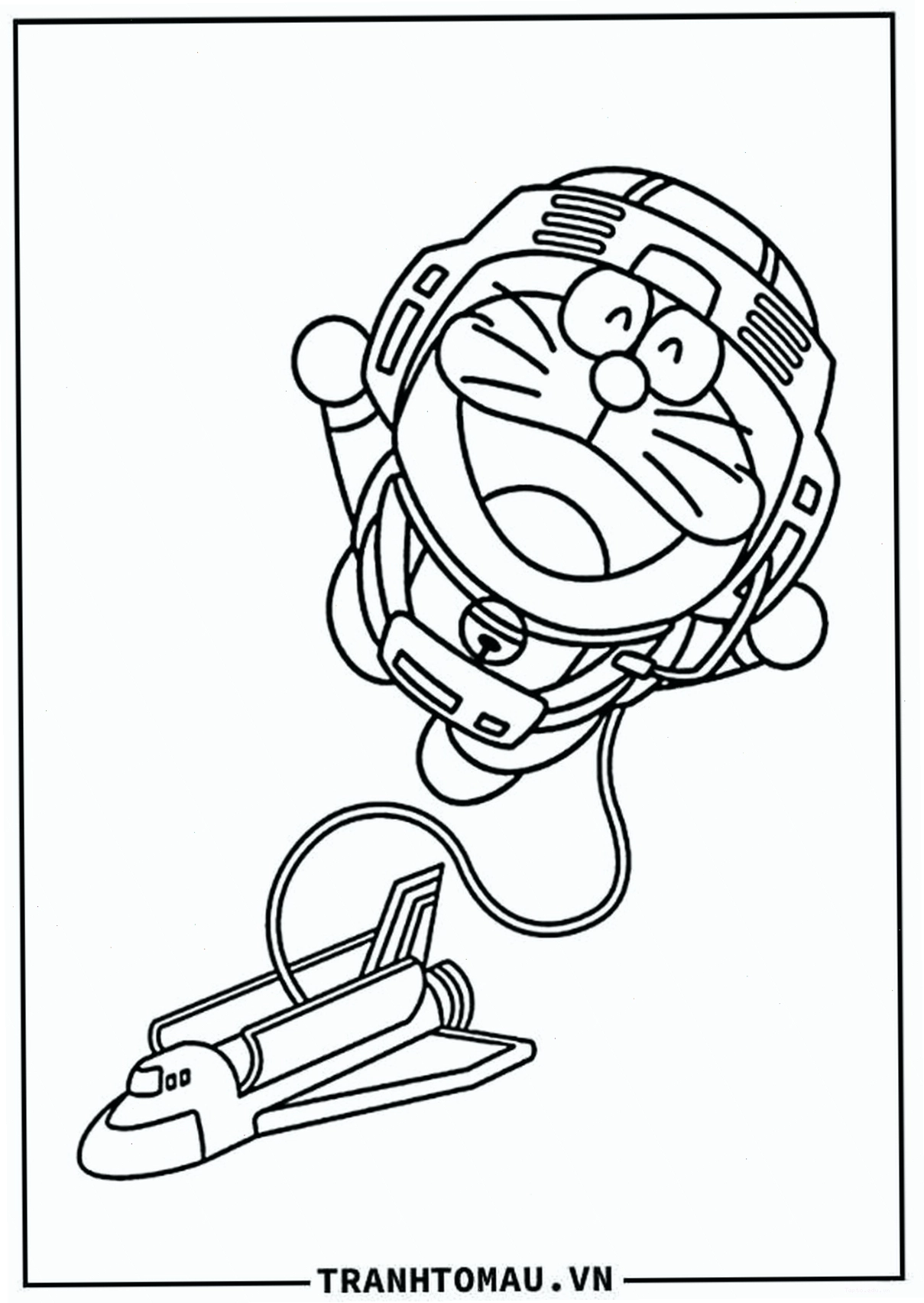 Doraemon và các bảo bối trong tranh tô màu