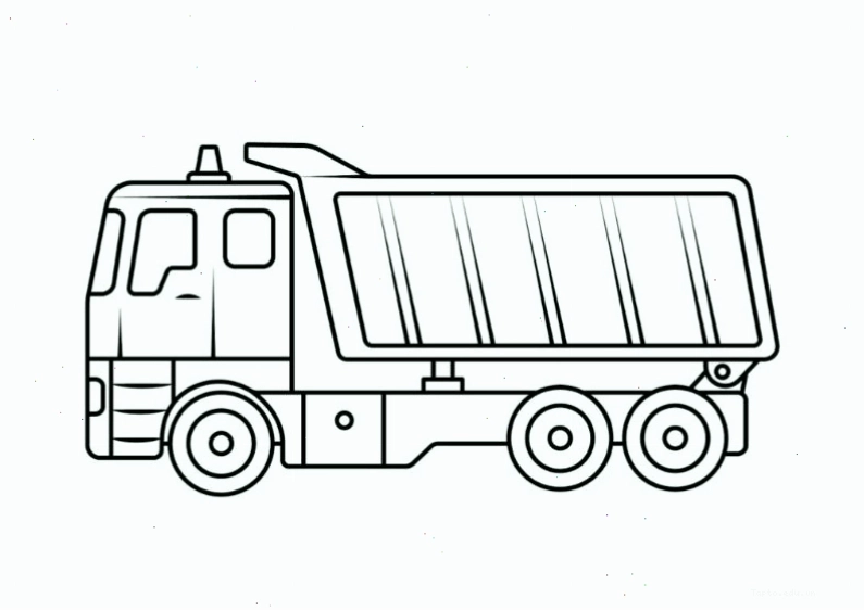 Hình ảnh xe tải mạnh mẽ, khơi dậy niềm đam mê khám phá ở trẻ