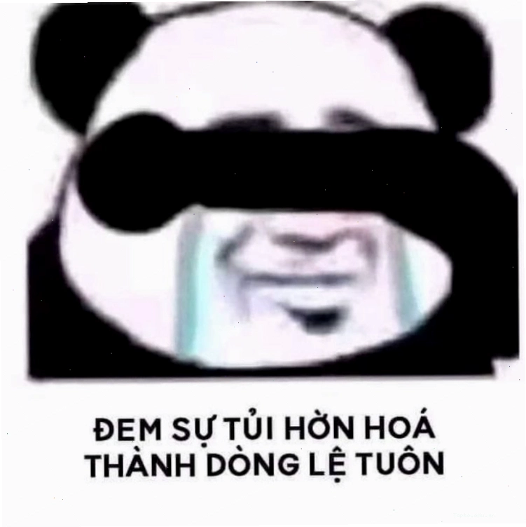 Meme gấu trúc khóc nhè