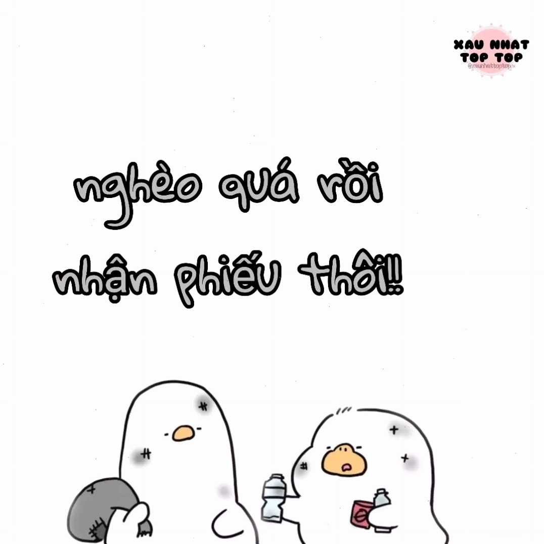 Meme hài hước về việc xếp hàng nhận phiếu bé nghèo