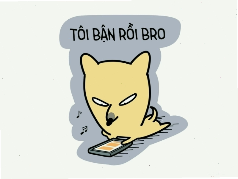 Meme: Meme tôi bận rồi bro