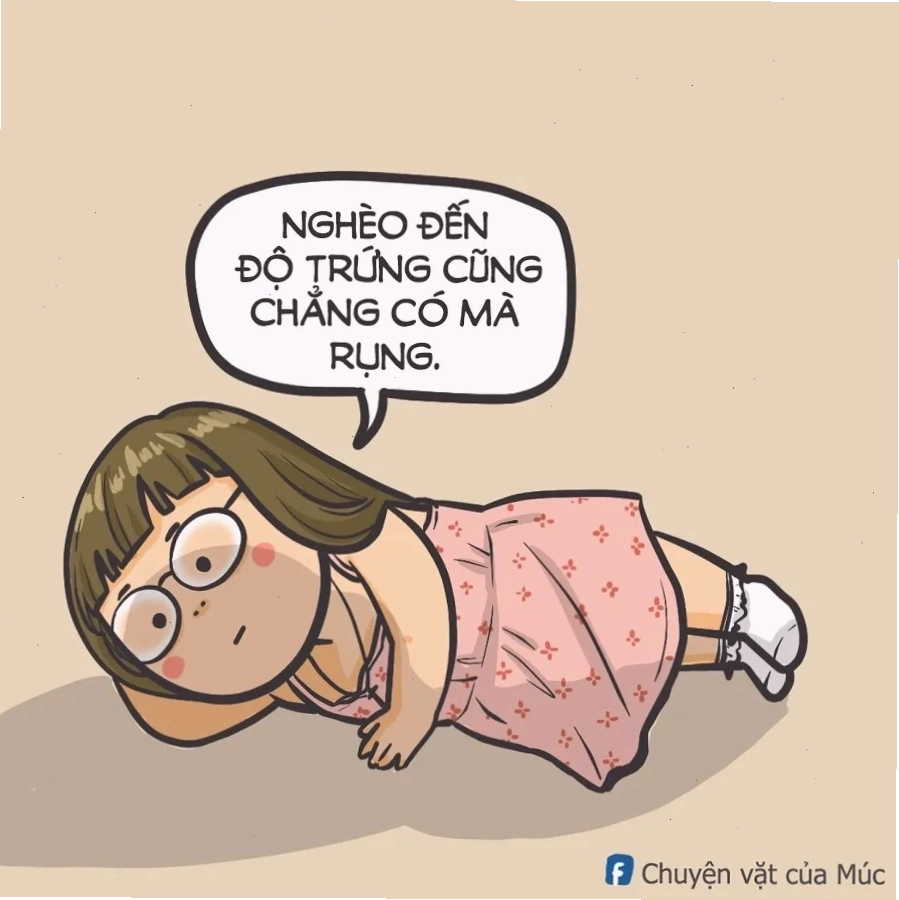 Meme vui nhộn về hoàn cảnh nghèo