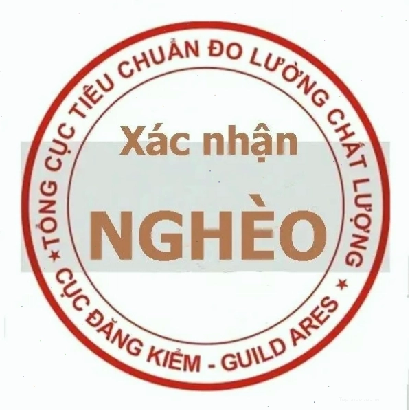 Meme xác nhận hộ nghèo hài hước