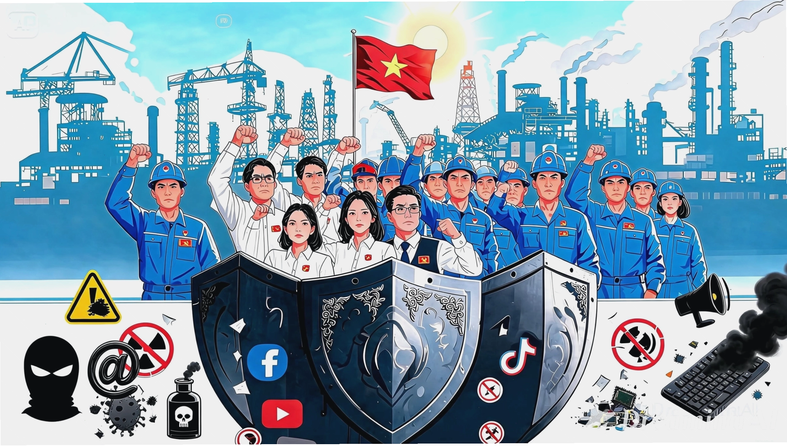 Một ngôi đền nhỏ cổ kính ẩn mình giữa cây xanh trên Núi Hồng Lĩnh