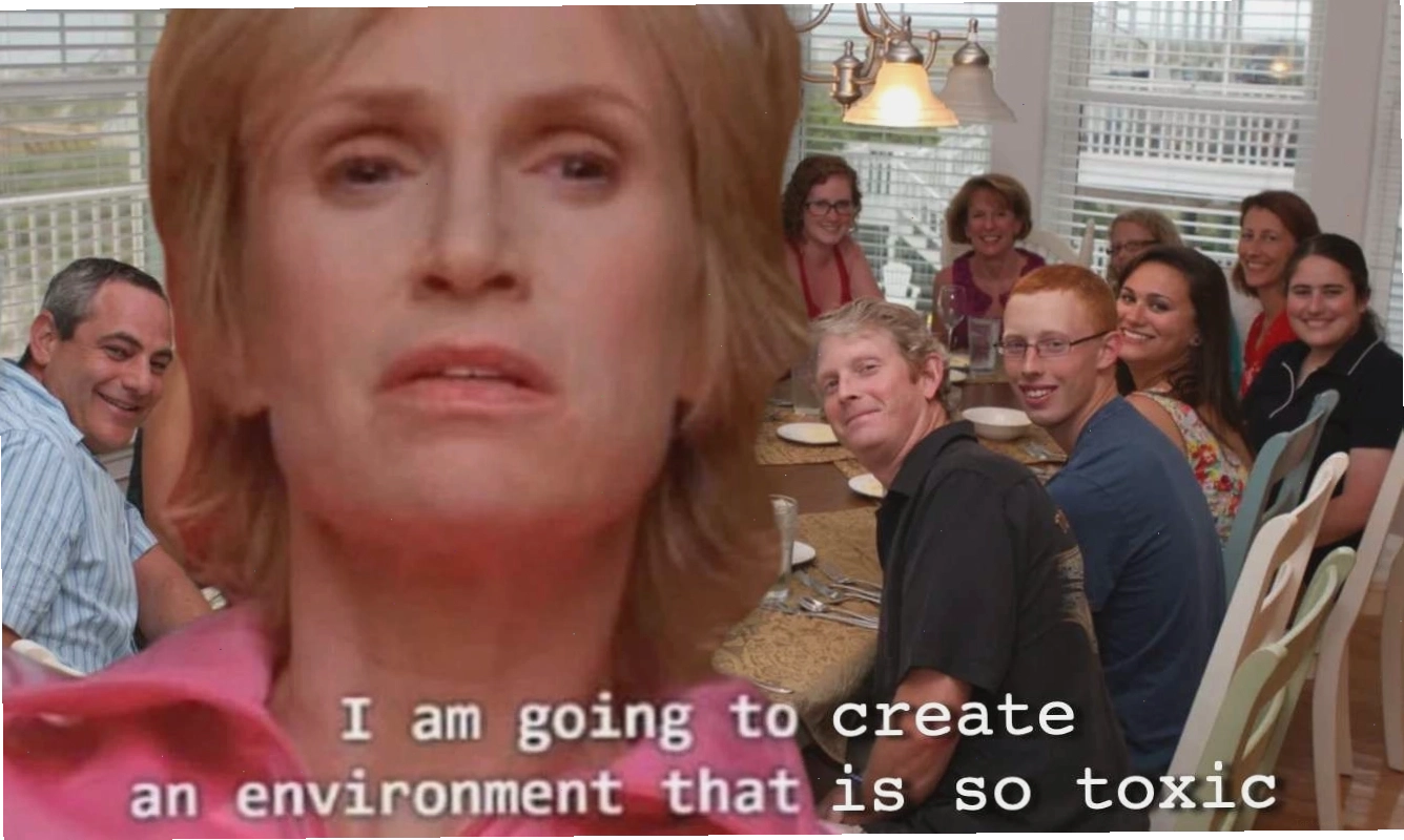 The toxic environment quote from Glee meme