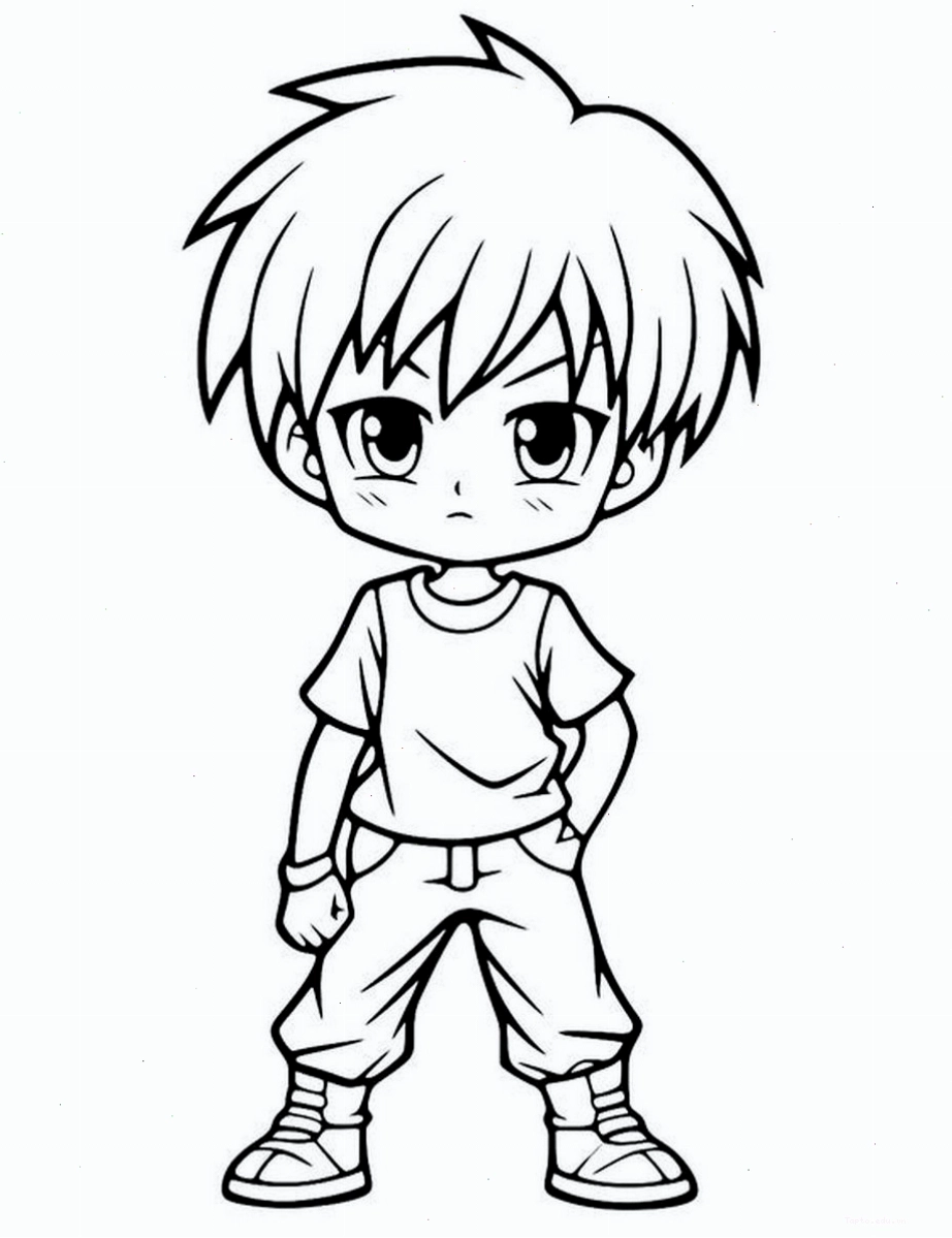 Tranh tô màu anime về các loài động vật dễ thương
