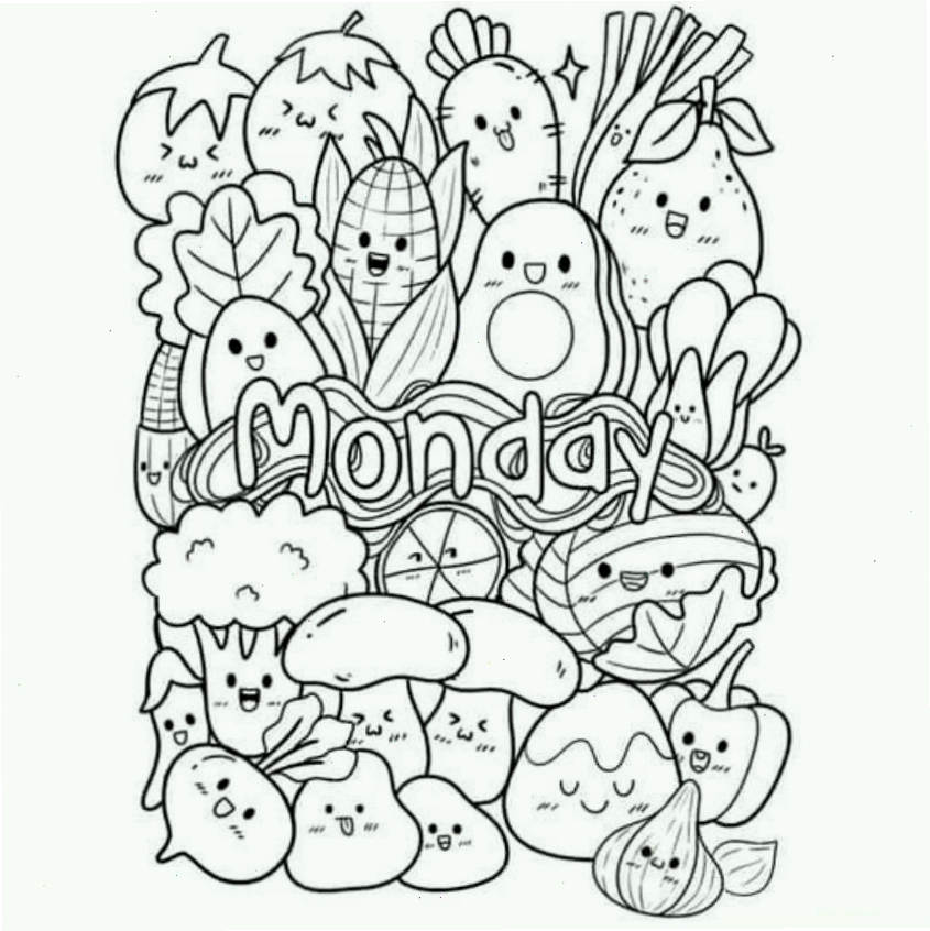 Tranh tô màu bánh kem dễ thương cho bé tô màu