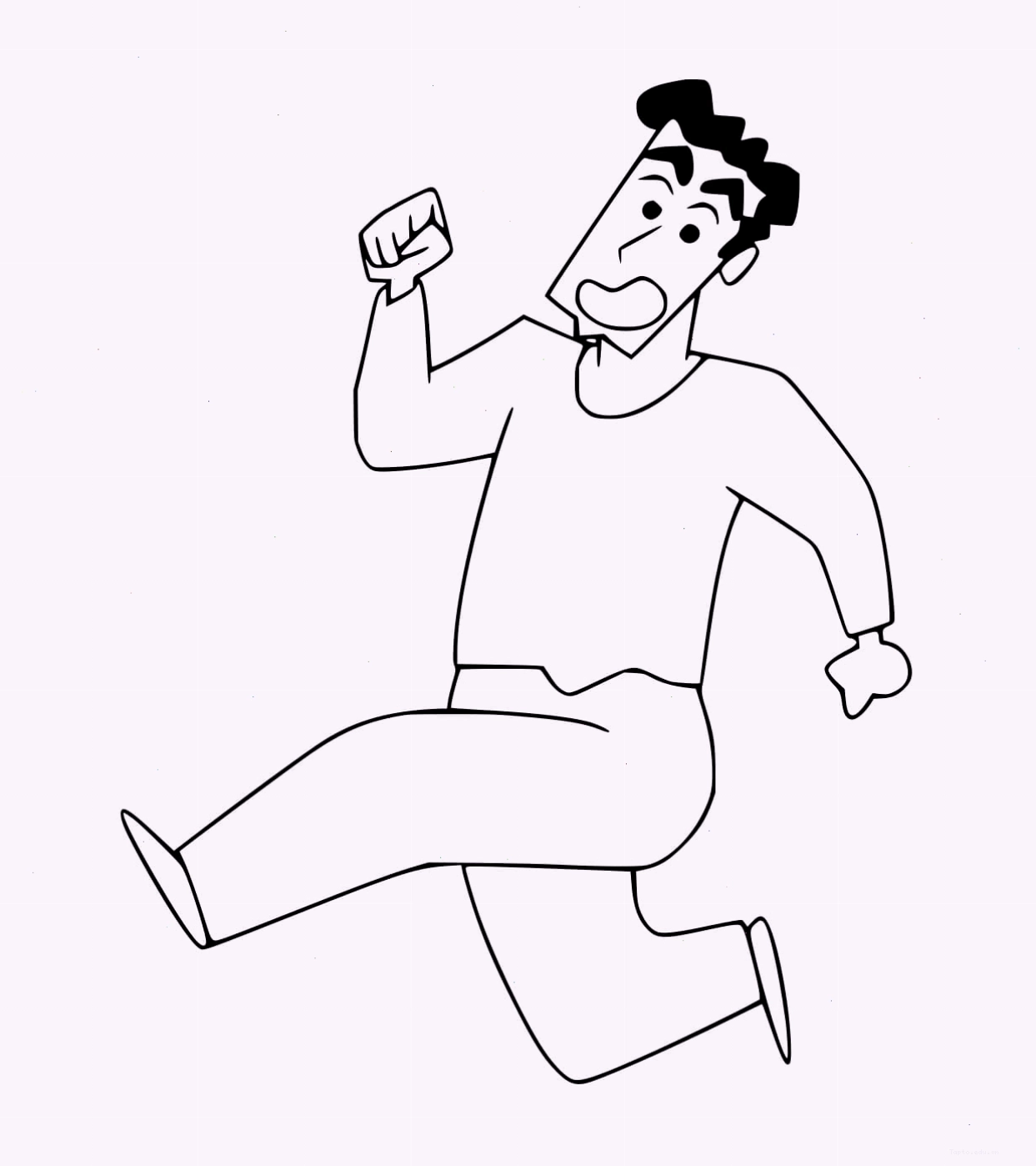 Tranh tô màu Bố của Cậu bé Shin