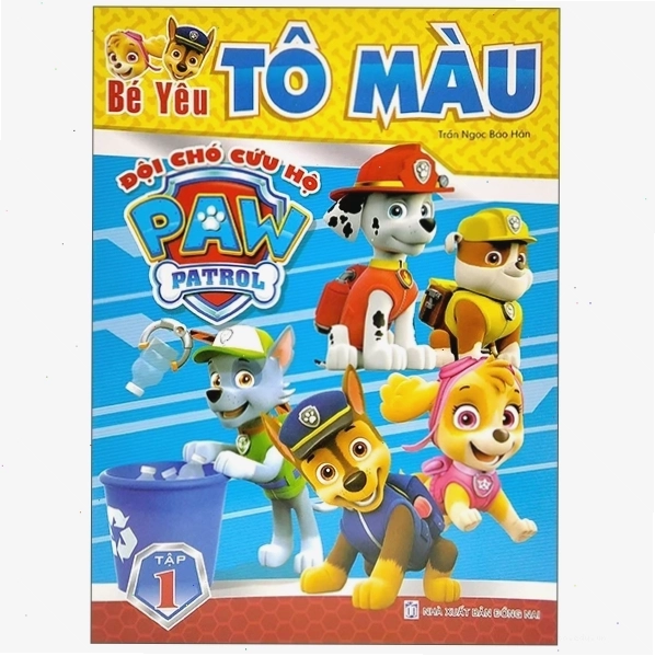 Tranh tô màu Chase, chú cảnh sát trưởng dũng cảm của đội chó cứu hộ
