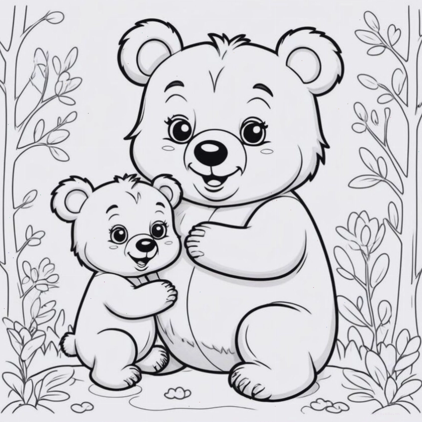 Tranh tô màu chú bọ rùa dễ thương