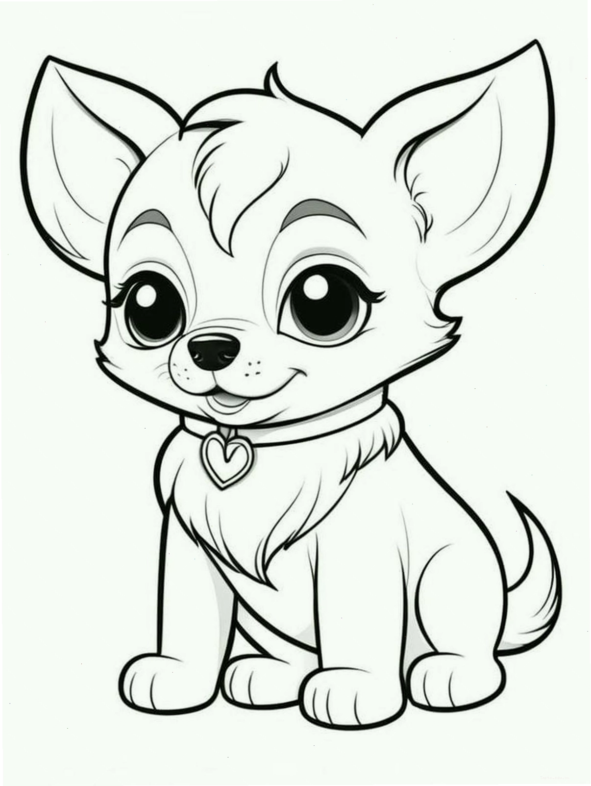 Tranh tô màu chú chó Corgi chân ngắn mũm mĩm