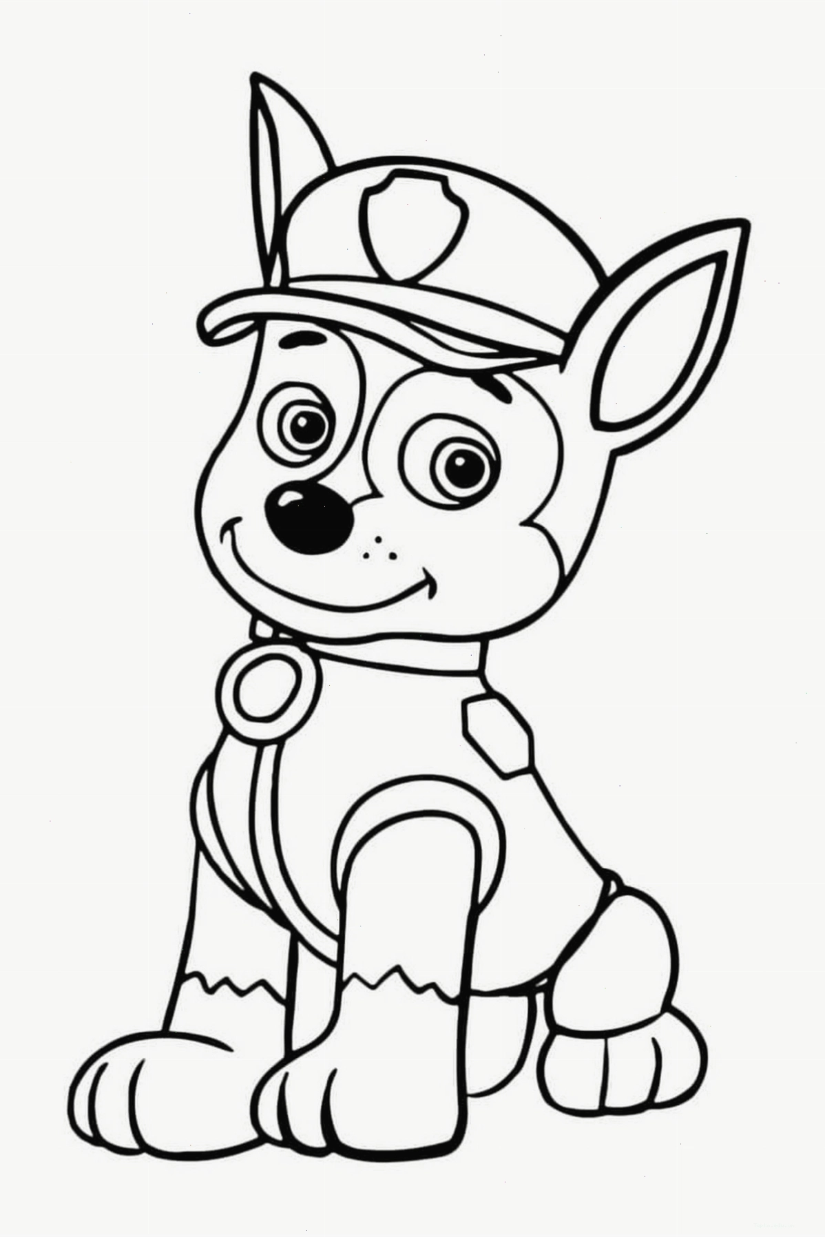 Tranh tô màu chú chó corgi nhỏ nhắn
