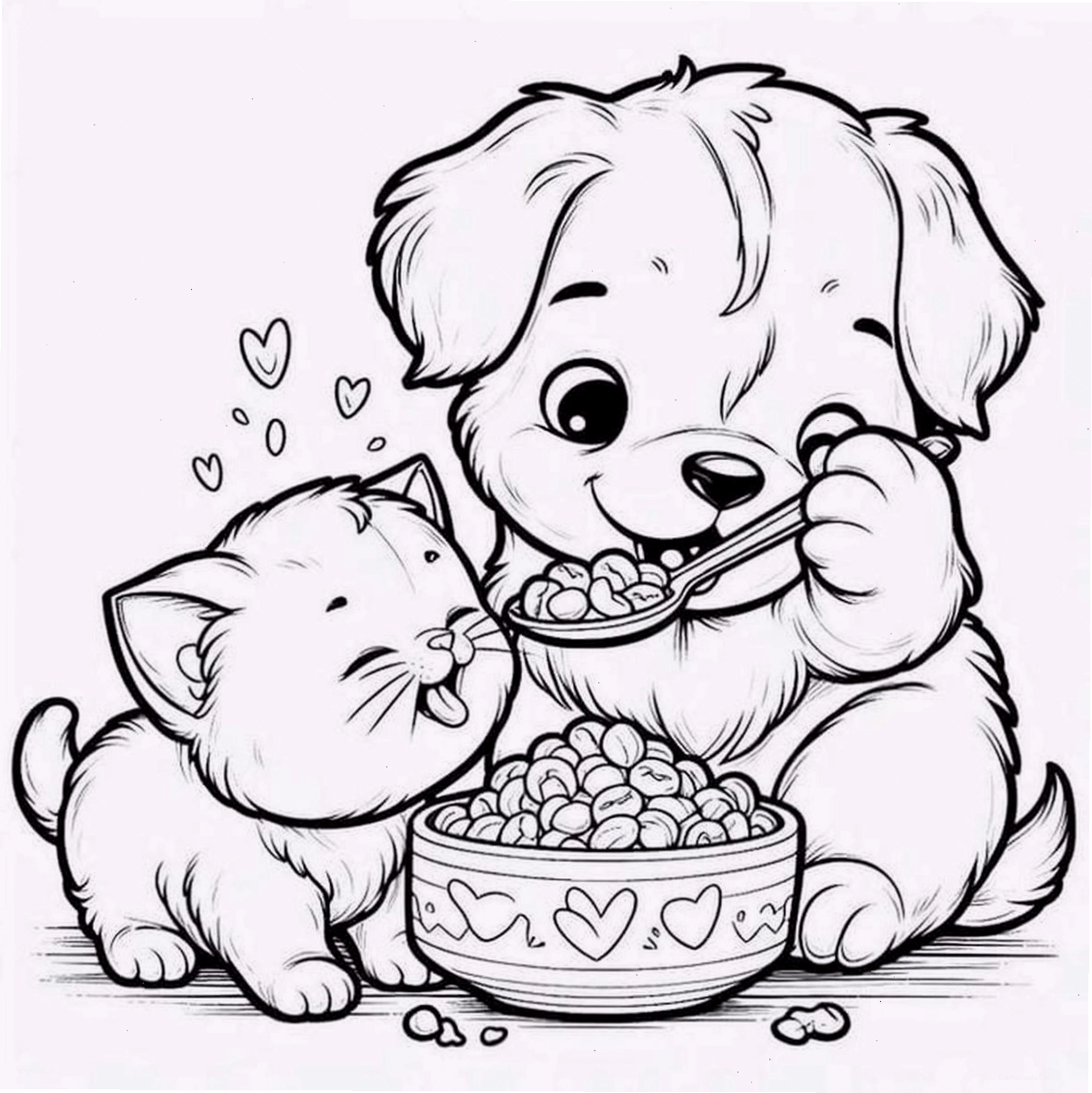 Tranh tô màu chú chó Shiba Inu biểu cảm