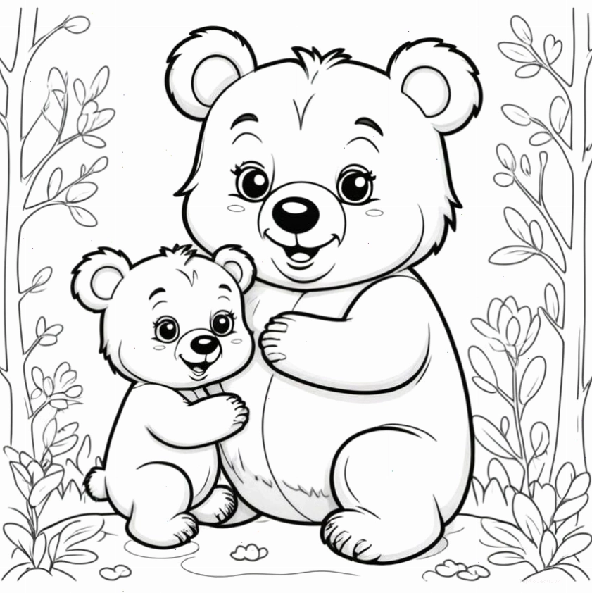 Tranh tô màu chú khỉ đang tò mò nhìn ra ngoài
