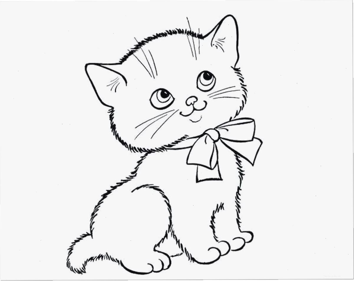 Tranh tô màu con mèo chibi số 10 với biểu cảm ngạc nhiên