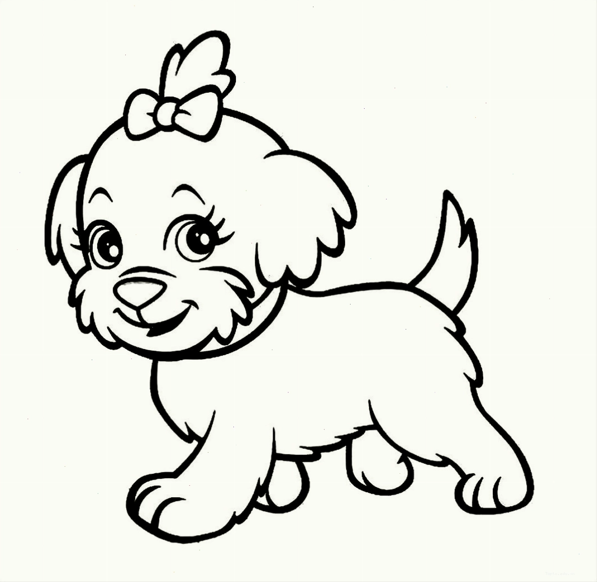 Tranh tô màu con mèo chibi số 7 với bộ lông xù đáng yêu