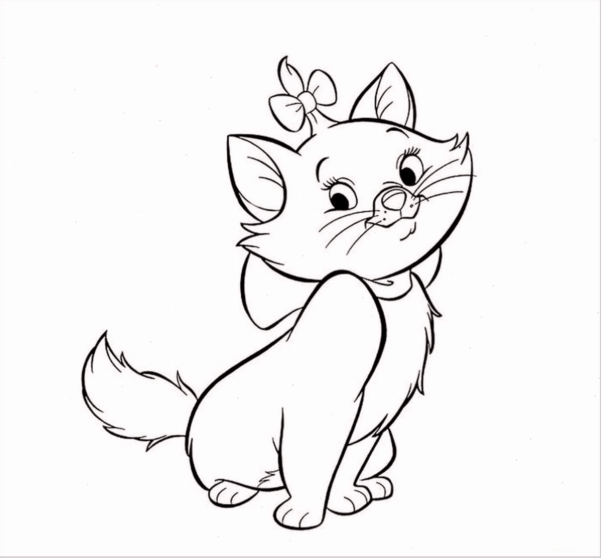 Tranh tô màu con mèo cute đang ngồi trên cửa sổ