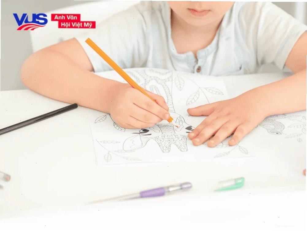 Tranh tô màu động vật bằng tiếng Anh cho bé