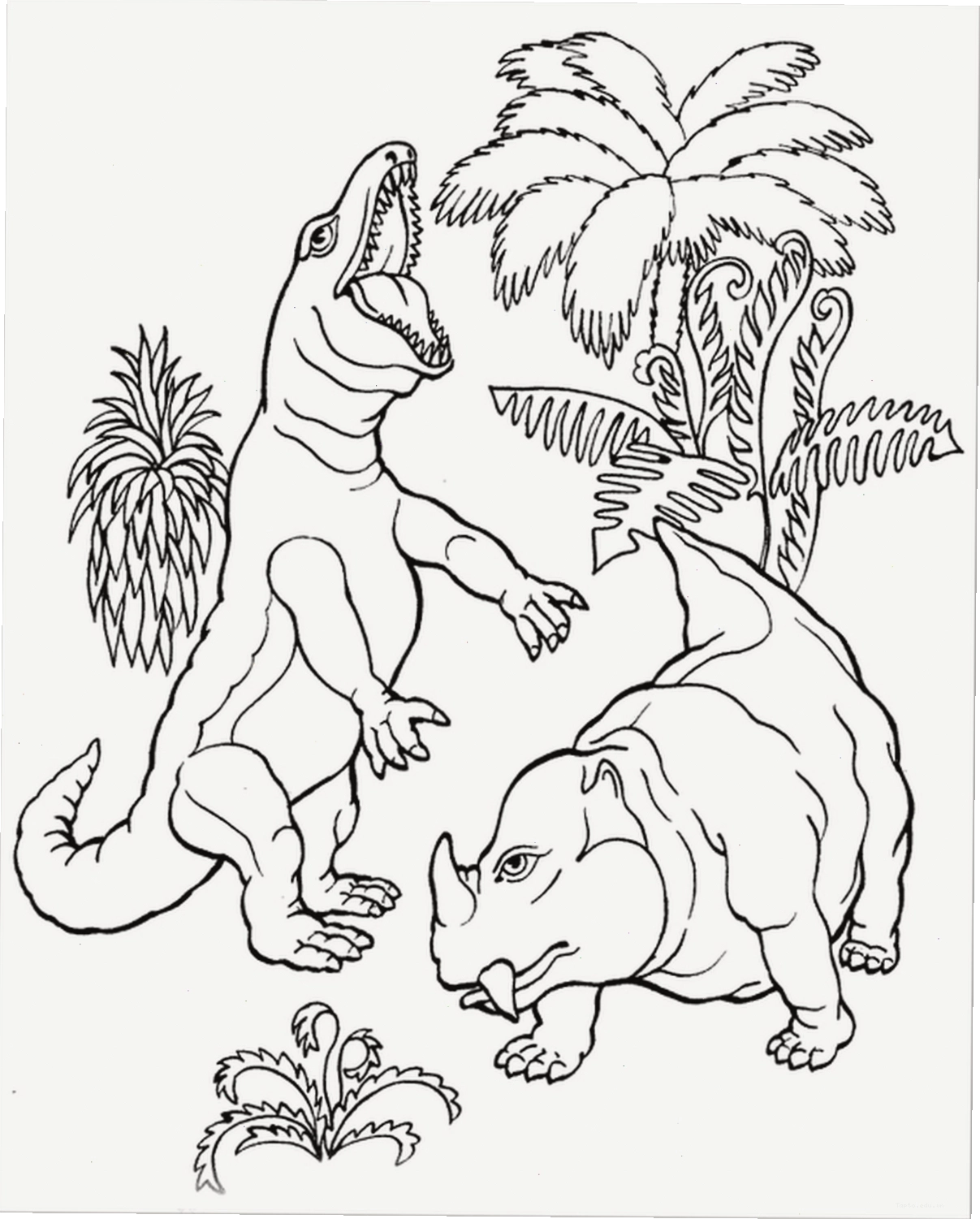 Tranh tô màu khủng long Compsognathus nhỏ bé