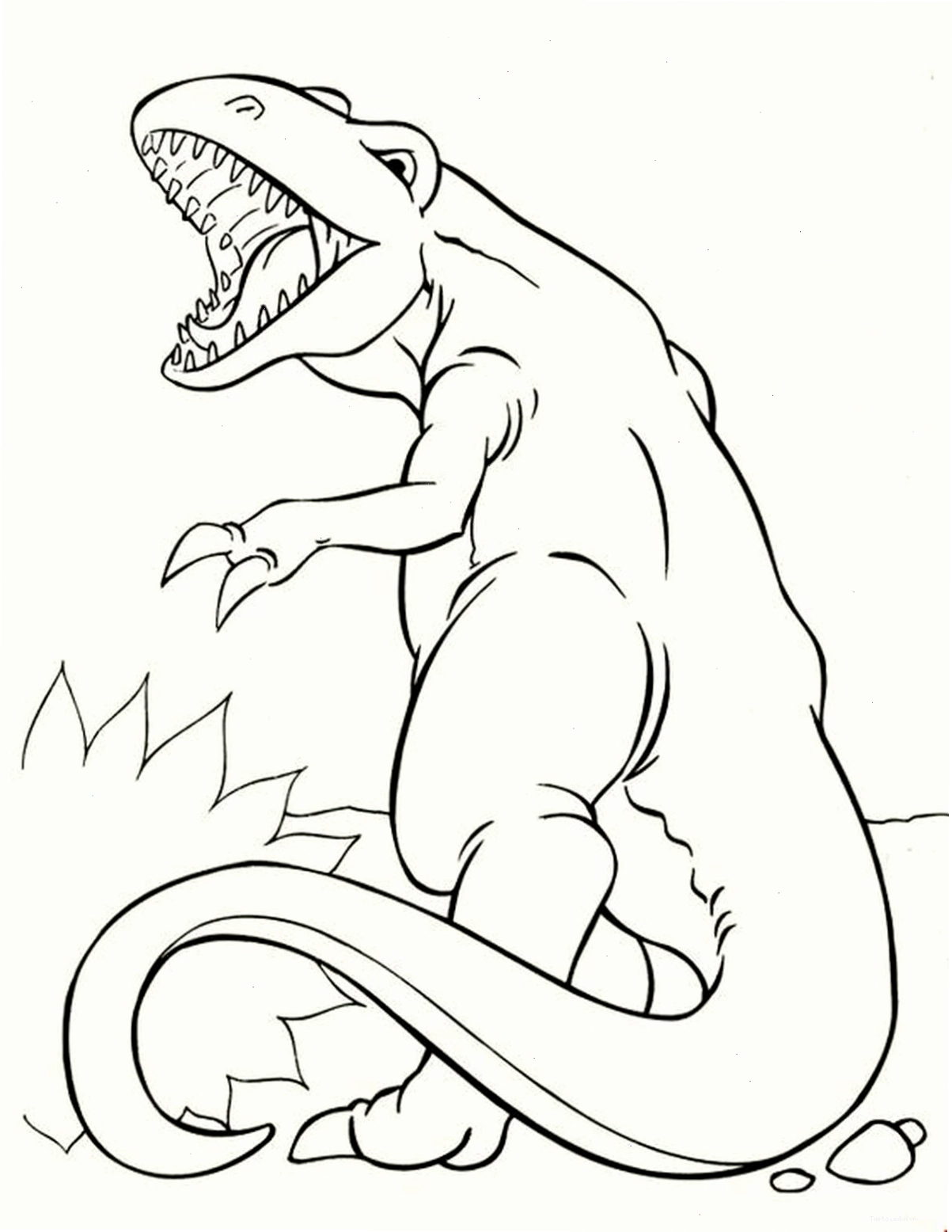 Tranh tô màu khủng long Gallimimus với dáng vẻ nhanh nhẹn