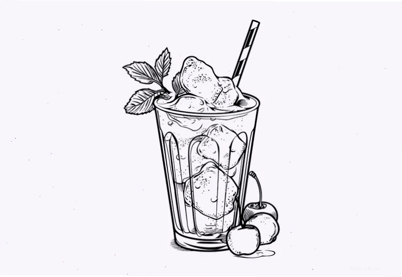Tranh tô màu ly latte với vẻ ngoài êm dịu và tinh tế