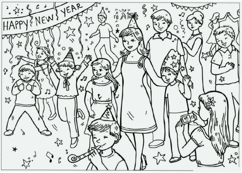 Tranh tô màu ngày Tết sinh động cho trẻ