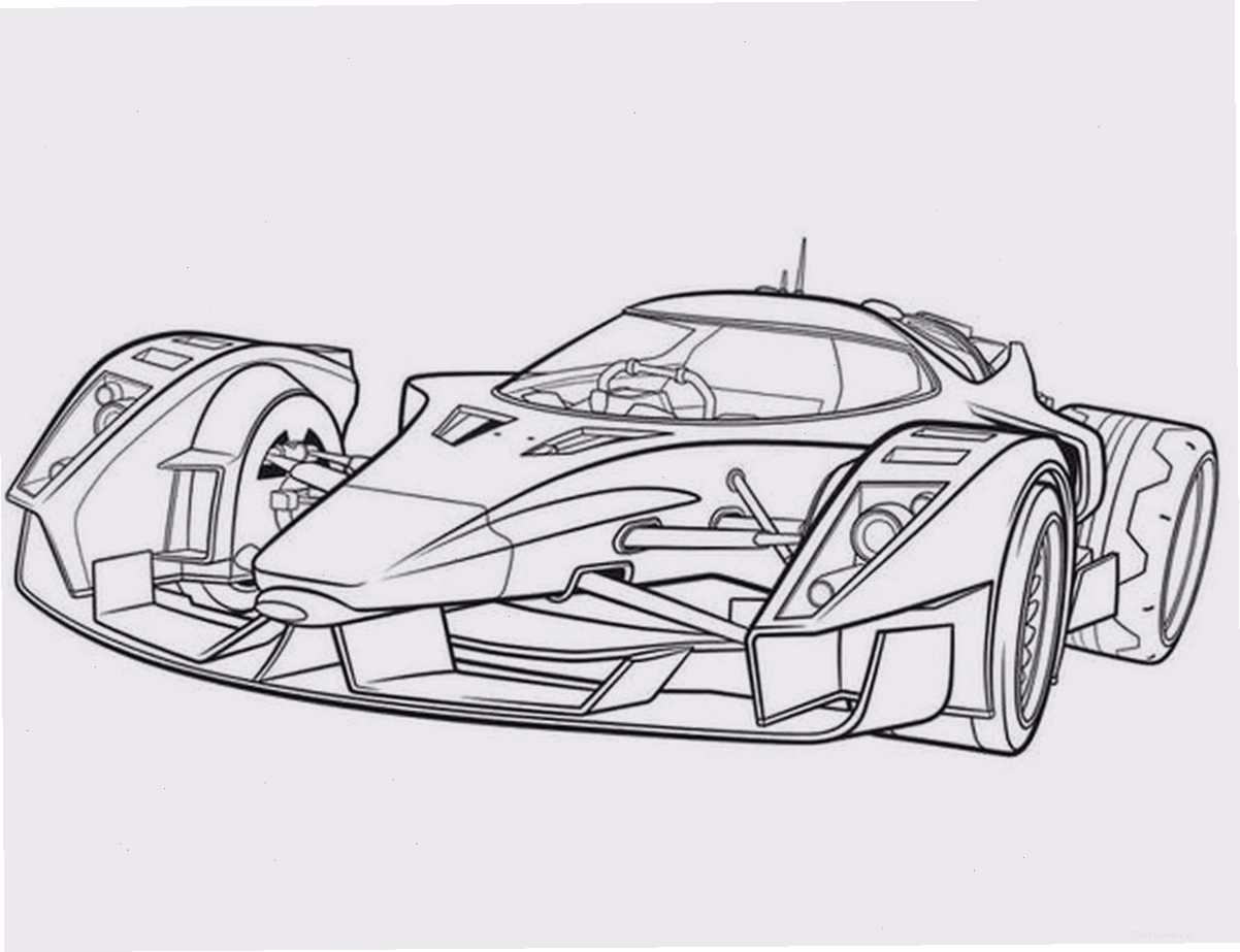 Tranh tô màu ô tô đua F1