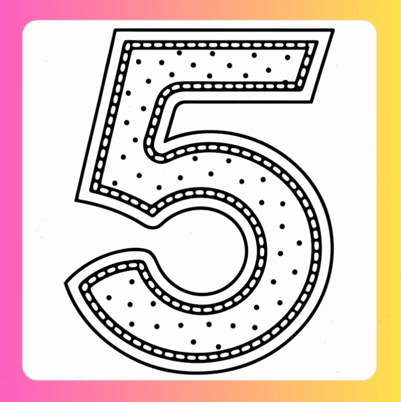 Tranh tô màu số 5 dễ thương cho bé gái