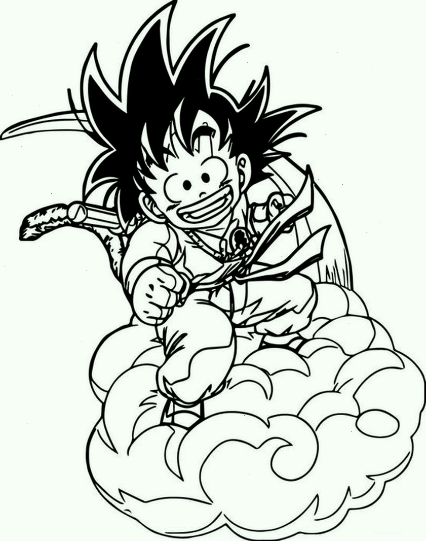 Tranh tô màu Songoku Blue
