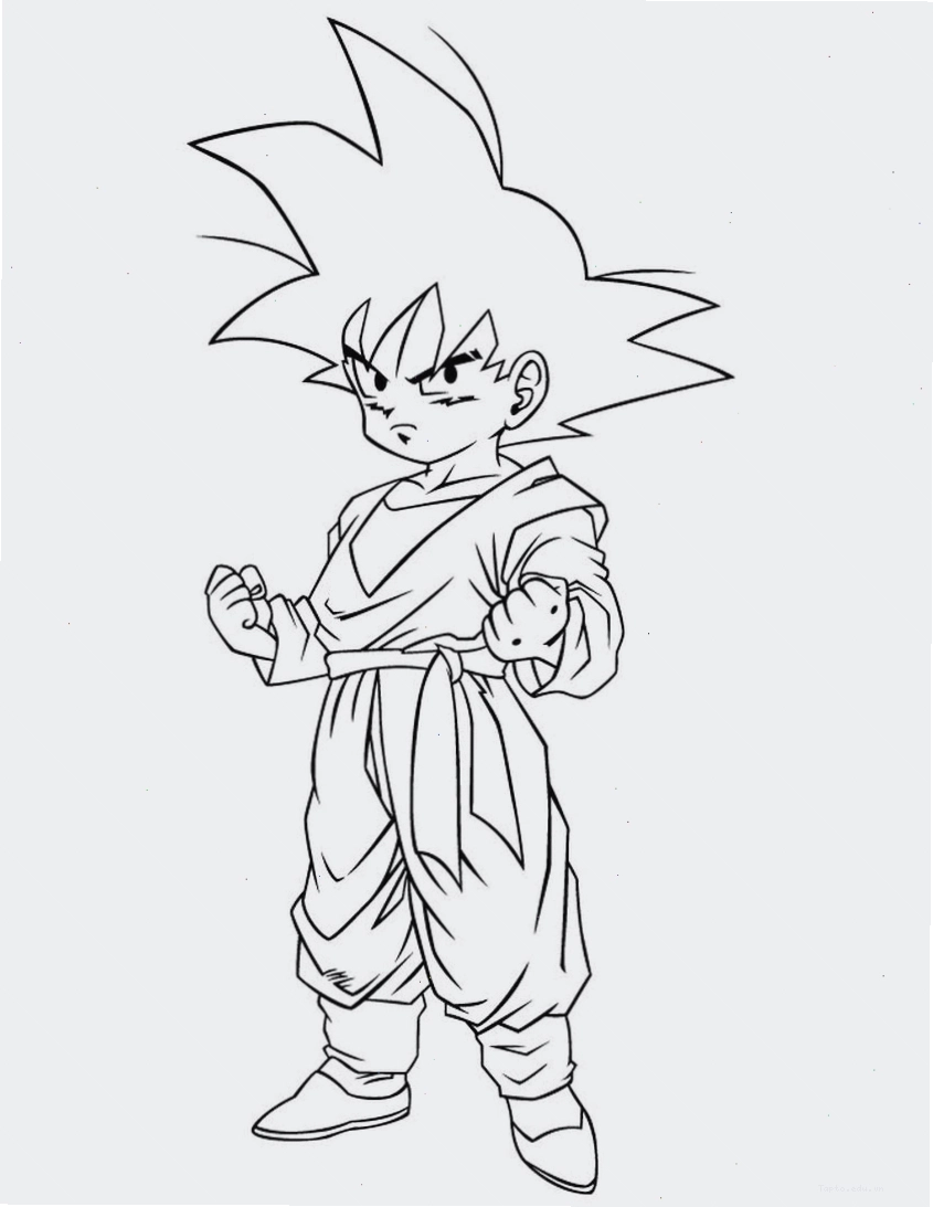 Tranh tô màu Songoku chibi
