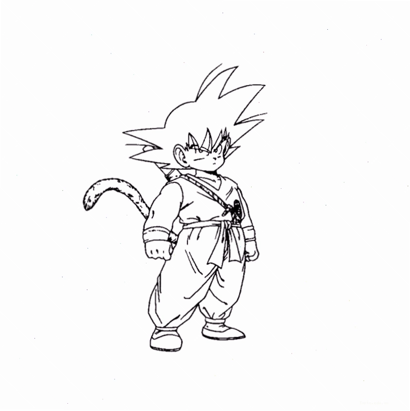 Tranh tô màu Songoku với Nimbus