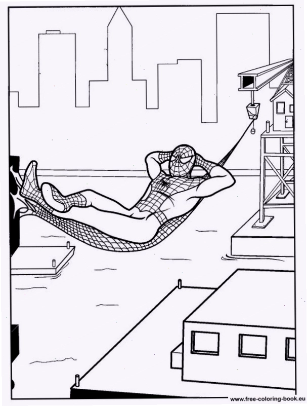 Tranh tô màu Spider Man cùng bạn bè