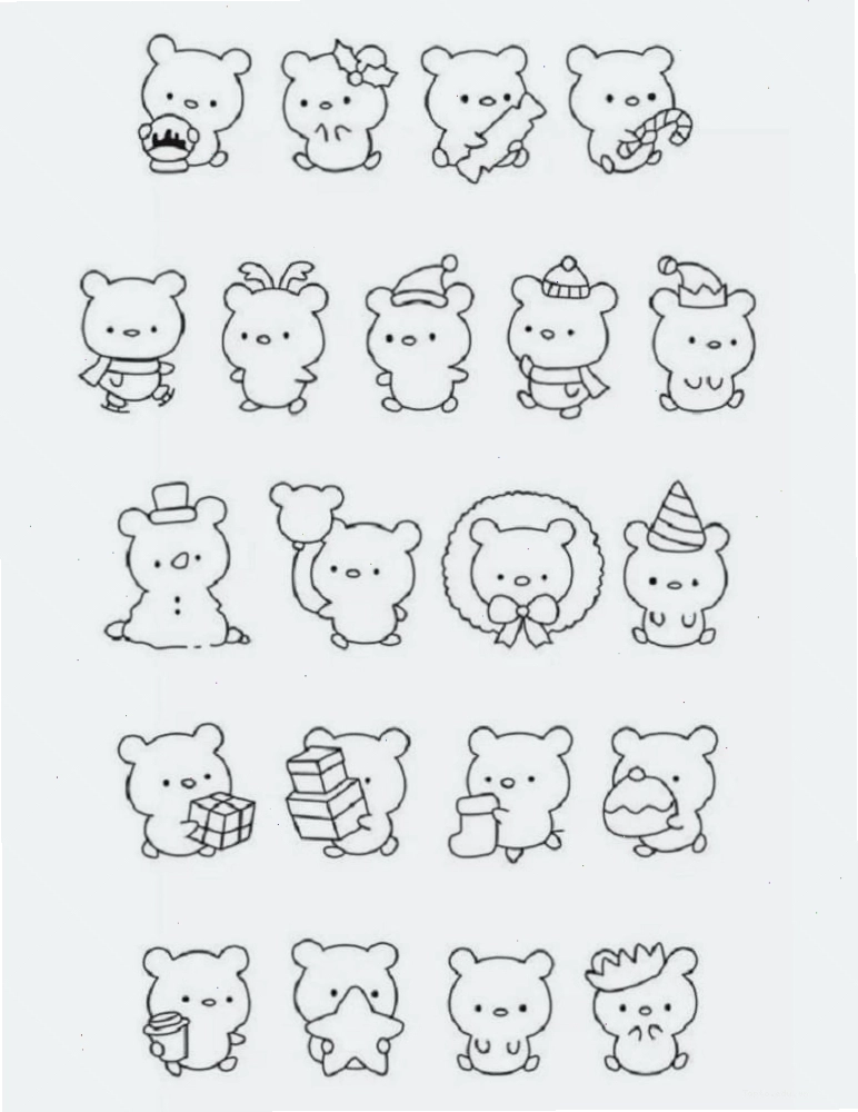 Tranh tô màu sticker với các hình vẽ siêu cute