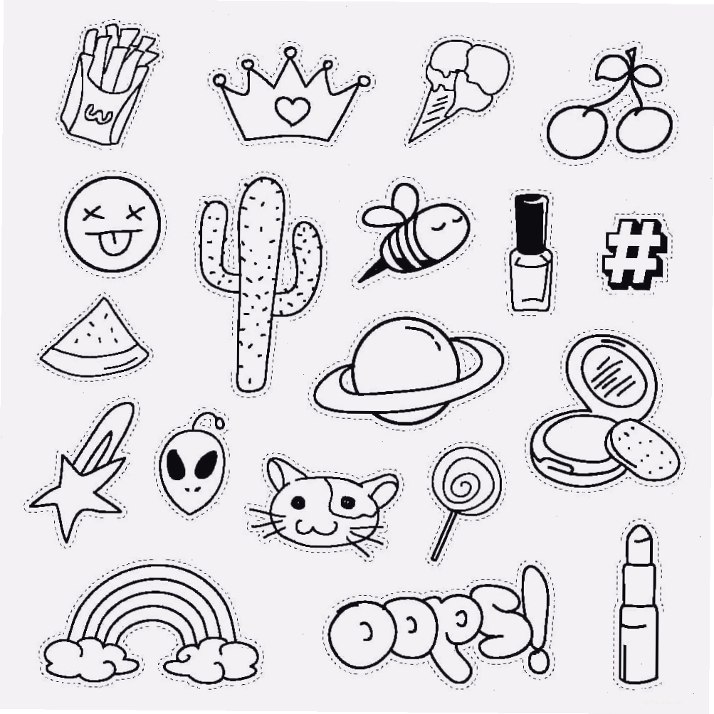 Tranh tô màu sticker với phong cách đẹp và ngầu