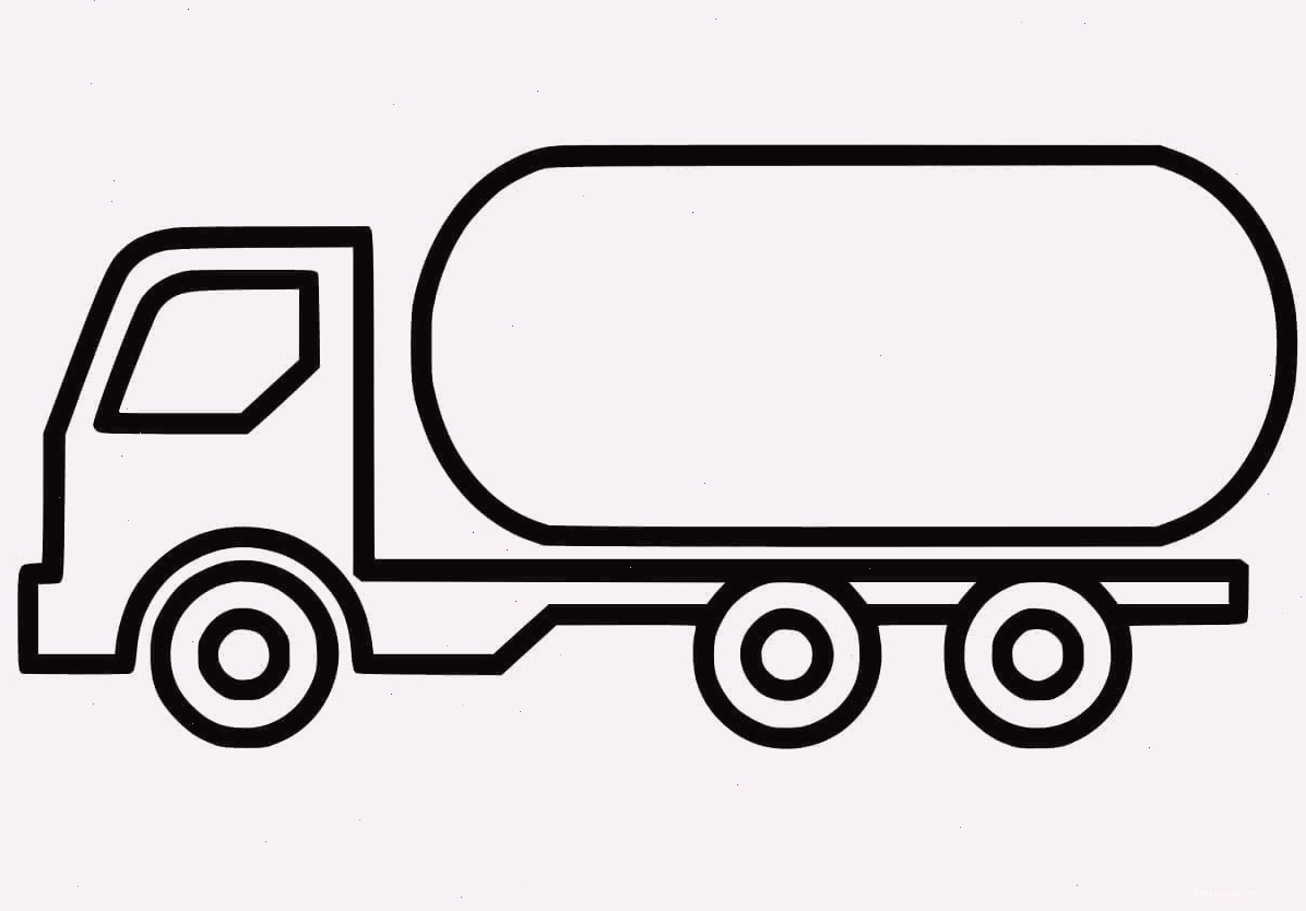 Tranh tô màu xe bồn đẹp với thiết kế đơn giản