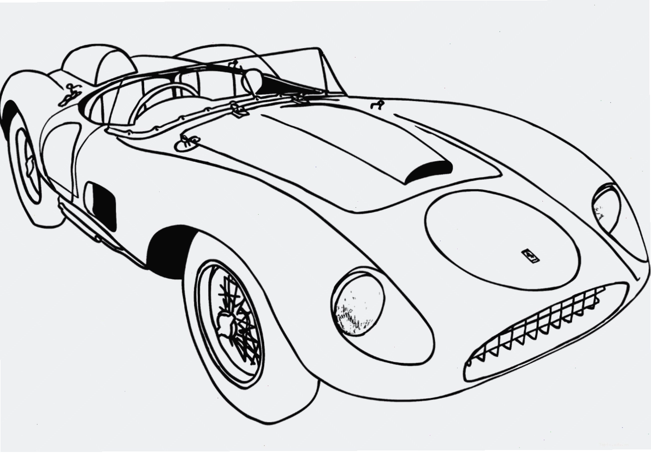 Tranh tô màu xe Ferrari cổ điển