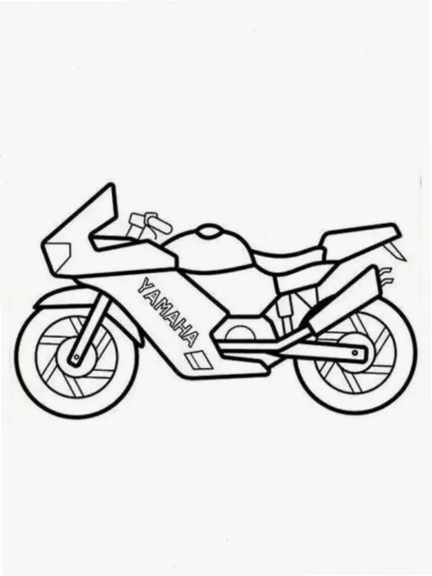Tranh tô màu xe máy xúc quen thuộc với trẻ nhỏ