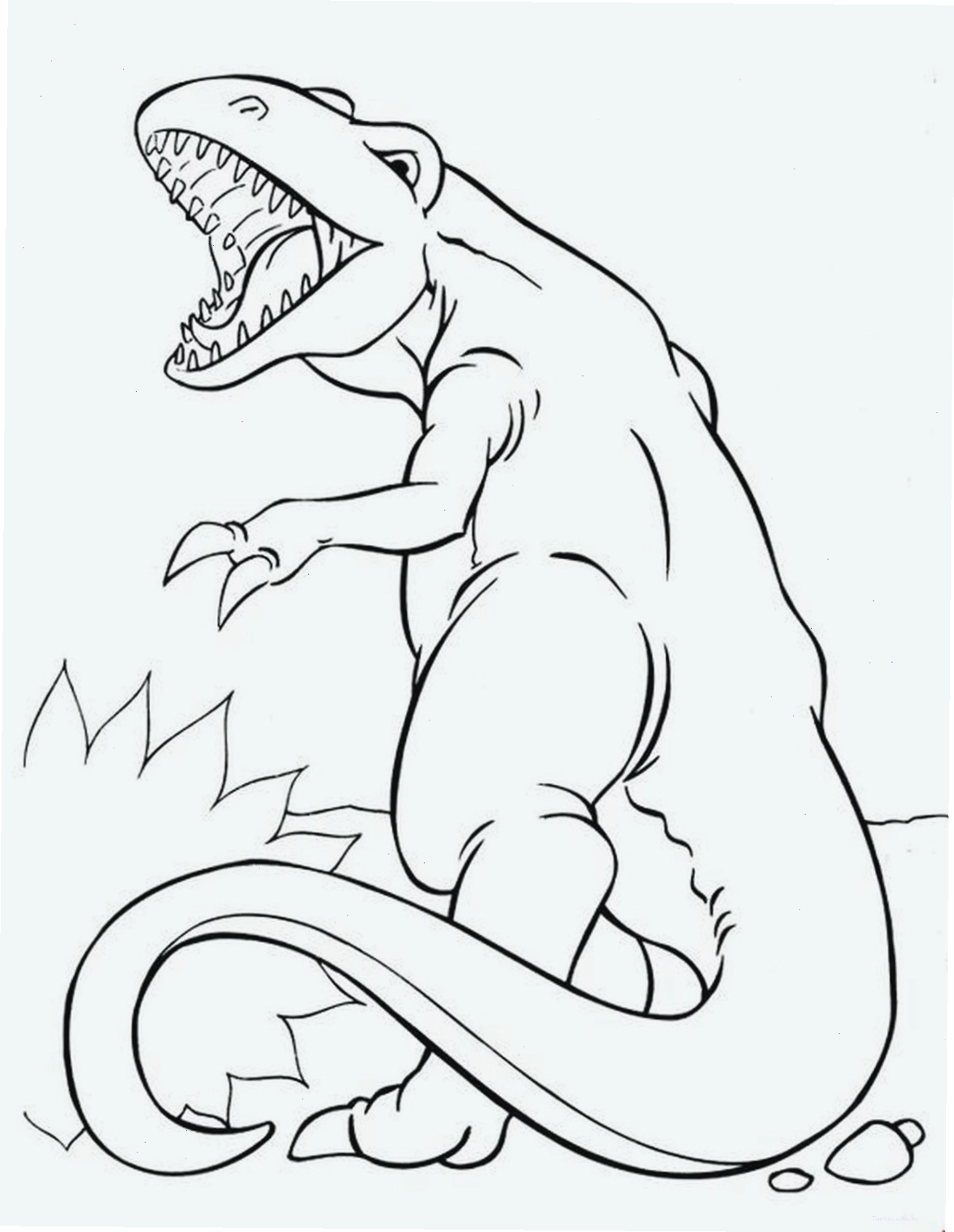 Tranh vẽ T-Rex chi tiết