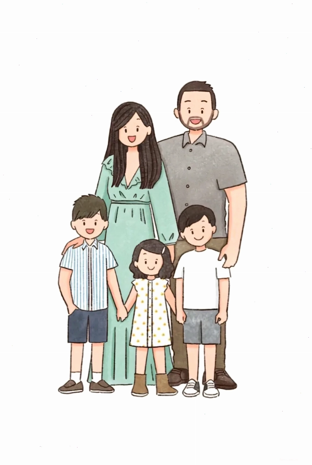 ảnh chibi các vật dụng gia đình màu sắc rực rỡ