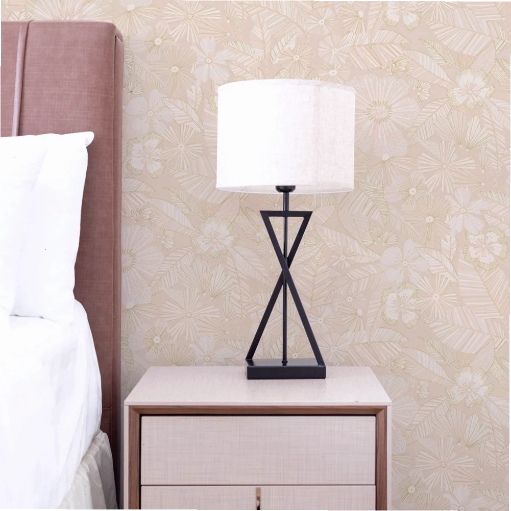 Dusty rose pink geometric wallpaper