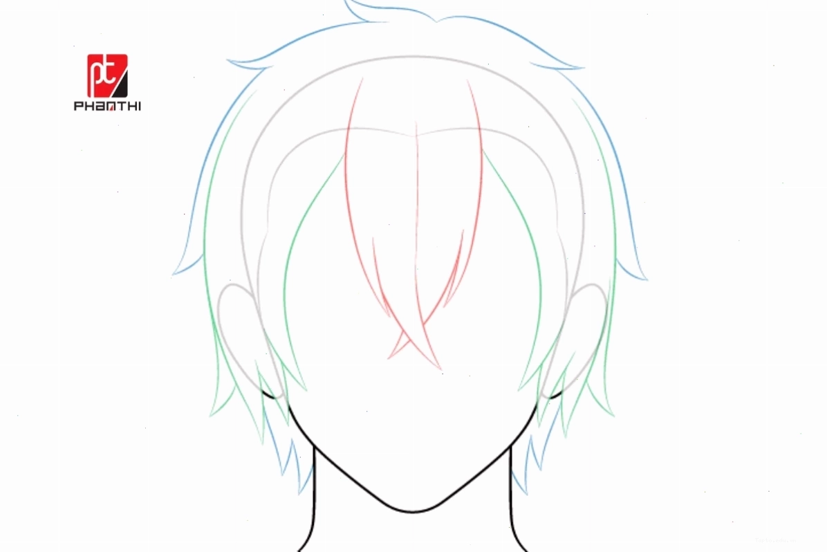 hướng dẫn vẽ tóc anime chi tiết từng bước