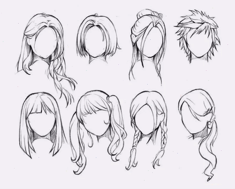hướng dẫn vẽ tóc anime chi tiết từng bước