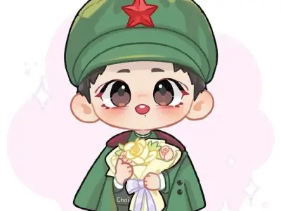 Ảnh chú bộ đội chibi cực dễ thương cho avatar và hình nền