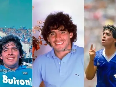 Hình ảnh Diego Maradona tỏa sáng trong màu áo Argentina