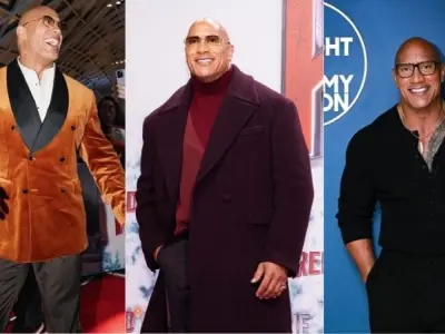 Hình ảnh Dwayne Johnson phong độ và cuốn hút trên thảm đỏ