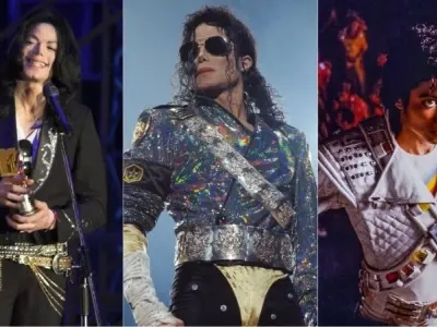 Hình ảnh Michael Jackson với phong cách biểu diễn ấn tượng