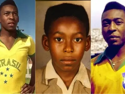 Hình ảnh Pelé trong những khoảnh khắc đáng nhớ trên sân
