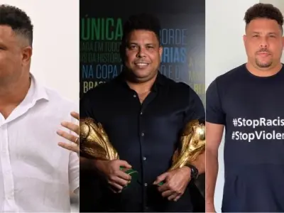 Hình ảnh Ronaldo Nazário tỏa sáng trong màu áo Brazil